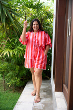 Load image into Gallery viewer, Adri Blouse Pink and Red Stripe