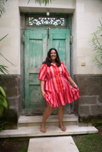 Load image into Gallery viewer, Kelly Dress Pink and Red Stripe