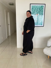 Load image into Gallery viewer, Maddy Blouse Black Cotton Flex