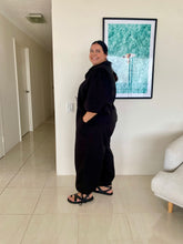 Load image into Gallery viewer, Maddy Blouse Black Cotton Flex