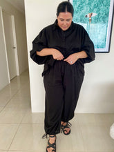 Load image into Gallery viewer, Jessica Tie Up Pants Black