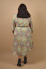 Load image into Gallery viewer, Tas Paisley Print Shirt Dress Green