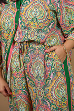 Load image into Gallery viewer, Anna Paisley Print Palazzo Pant Green