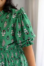 Load image into Gallery viewer, Layla Dress Emerald Green Floral
