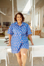 Load image into Gallery viewer, Adri Blouse Blue Paisley Print