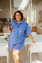 Load image into Gallery viewer, Adri Blouse Blue Paisley Print