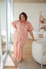 Load image into Gallery viewer, Athana Blouse Pink Sunset Fan Print