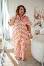 Load image into Gallery viewer, Athana Blouse Pink Sunset Fan Print