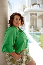 Load image into Gallery viewer, Valentina Blouse Green with Ric Rac