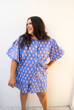 Load image into Gallery viewer, Jessie Shorts Blue Paisley Print