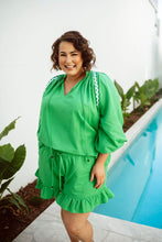 Load image into Gallery viewer, Violetta Frilly Shorts Green