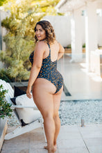 Load image into Gallery viewer, Raven leo navy one piece