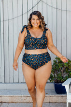 Load image into Gallery viewer, Ruby navy leo bikini bottom