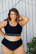 Load image into Gallery viewer, Ruby navy leo bikini bottom