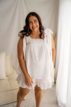 Load image into Gallery viewer, Evelyn Tie Up Cami White Broderie
