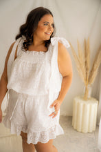 Load image into Gallery viewer, Violetta Frilly Shorts White Broderie