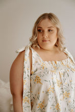 Load image into Gallery viewer, Evelyn Tie Up Cami Saffron Bouquet