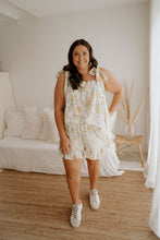 Load image into Gallery viewer, Evelyn Tie Up Cami Saffron Bouquet
