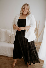 Load image into Gallery viewer, Zoe Black Shimmer Maxi Dress