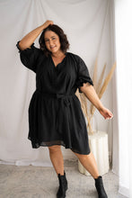 Load image into Gallery viewer, Liz Dress 2.0 Black Cotton