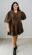 Load image into Gallery viewer, Lola Mini Dress Chocolate
