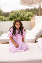 Load image into Gallery viewer, Gia Dress Rosy Pink and White Stripe