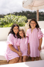 Load image into Gallery viewer, Gia Dress Rosy Pink and White Stripe