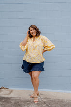 Load image into Gallery viewer, Valentina Blouse Yellow Print
