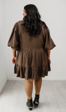 Load image into Gallery viewer, Lola Mini Dress Chocolate
