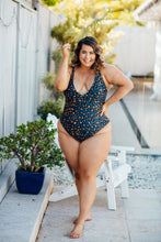 Load image into Gallery viewer, Raven leo navy one piece
