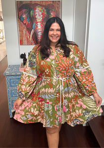 Kelly Dress 2.0 Green Floral