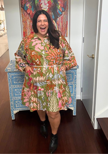 Kelly Dress 2.0 Green Floral