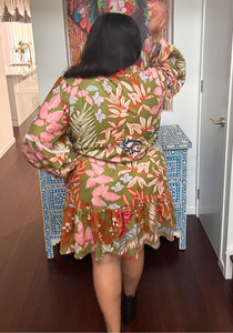 Kelly Dress 2.0 Green Floral