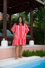 Load image into Gallery viewer, Kelly Dress Pink and Red Stripe
