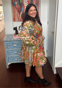 Kelly Dress 2.0 Green Floral