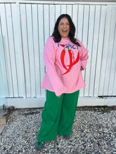 Load image into Gallery viewer, Mimi L/S Tee Pink Chillis
