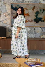 Load image into Gallery viewer, Willow Dress in Blue and Green White Floral
