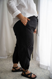 Iliana Black Cargo Pants