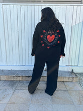 Load image into Gallery viewer, Mimi L/S Tee Black Red Heart
